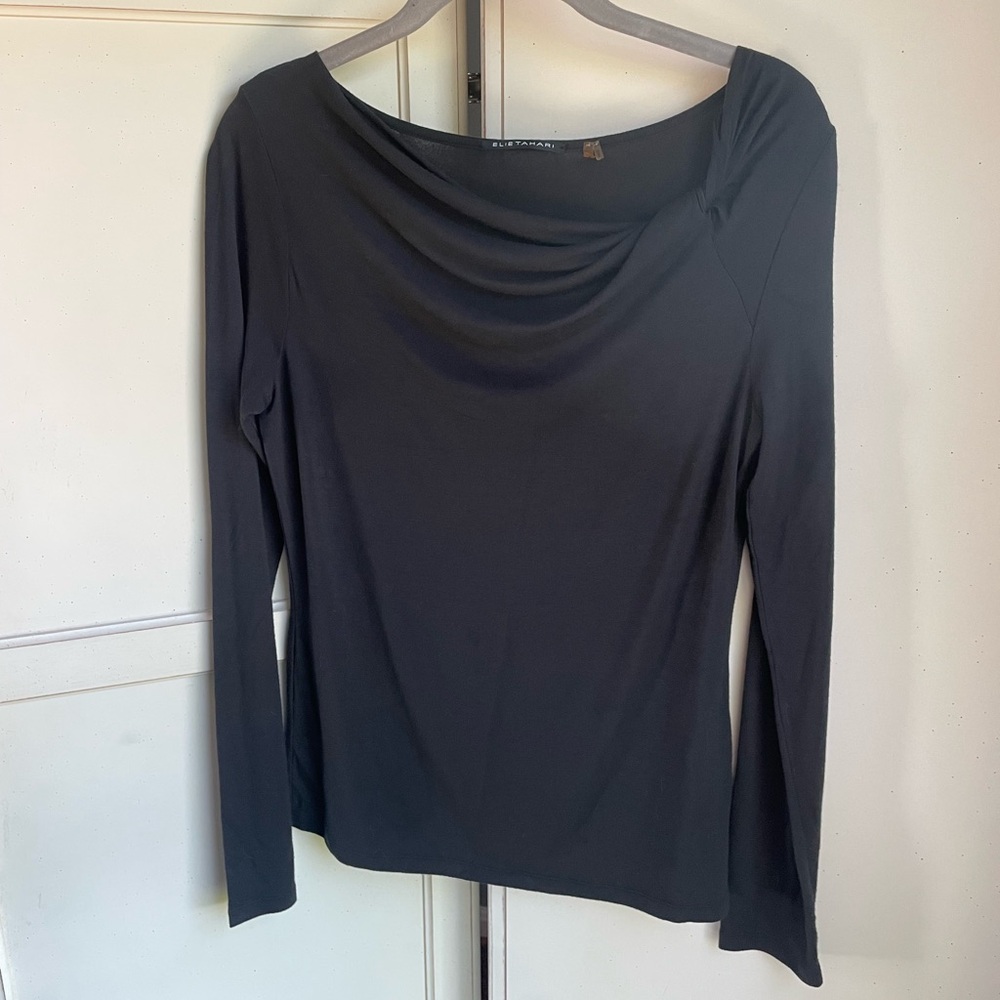 Elie Tahari - Black Blouse - Small
